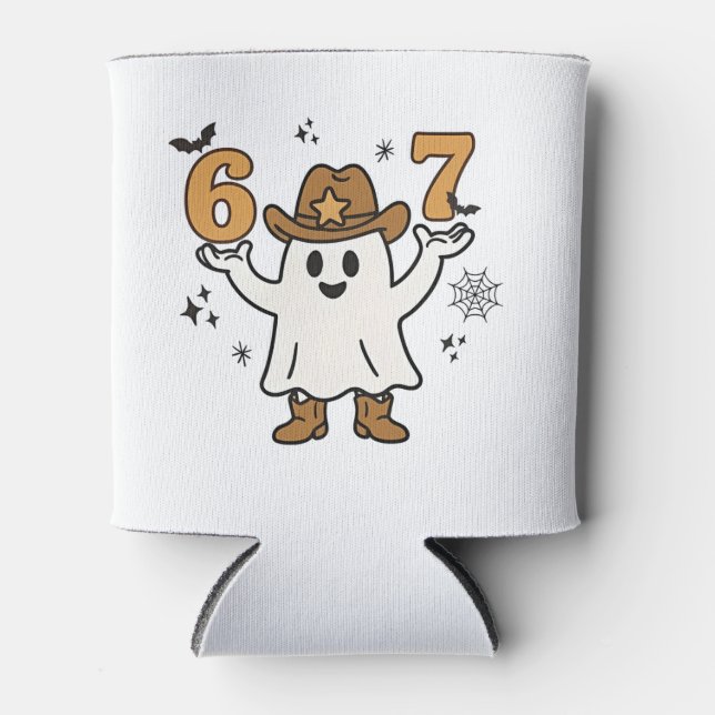 Six Seven Spooky Halloween Sport 67 Mason Meme Dosenkühler (Vorderseite)