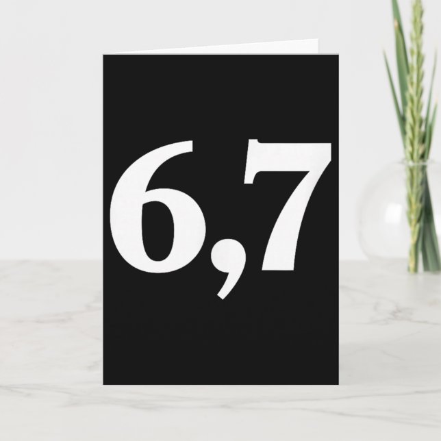 Six Seven Trending 67 Logo _2  Karte (Vorderseite)