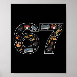 Six Seven Trending 67 Musikliebhaber Poster