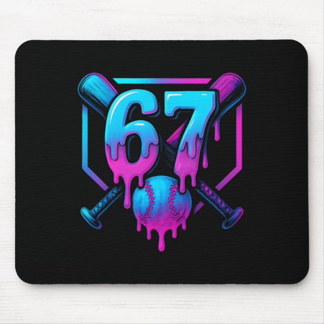 Six Seven Verkaufen Eis Drip Cool 67 Gen Alpha Sl Mousepad (Vorne)