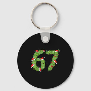 Six Seven Weihnachtsgurke Lustiger Feiertag 67 Mem Schlüsselanhänger