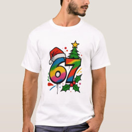 Six Seven Weihnachtsshirt, Viral 6 7 Meme T-Shirt