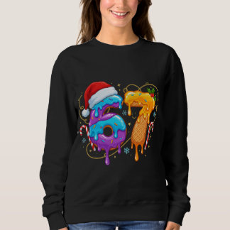 Six Seven Xmas Christmas Gen Z Meme 6 7  Sweatshirt
