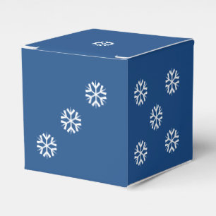 Six-Side Die mit White Snowflakes Dice Gevor Box Geschenkschachtel