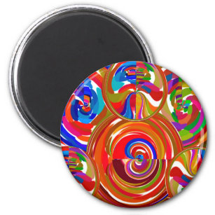Six Sigma Circles - Reiki Color Therapy Teller V8 Magnet
