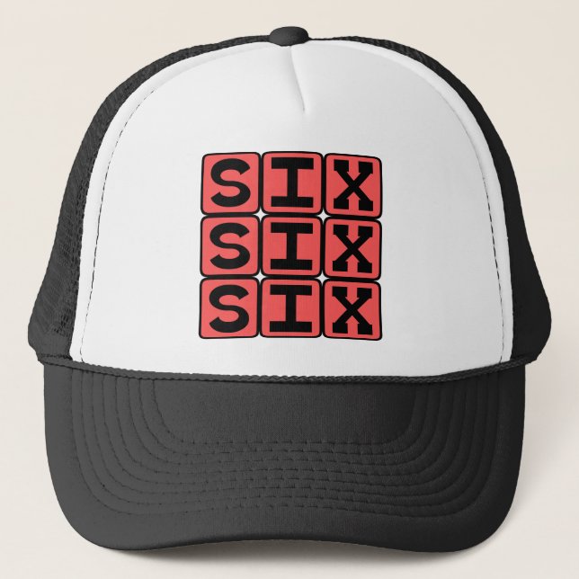 Six Six Six, Zahl des Tieres Truckerkappe (Vorderseite)