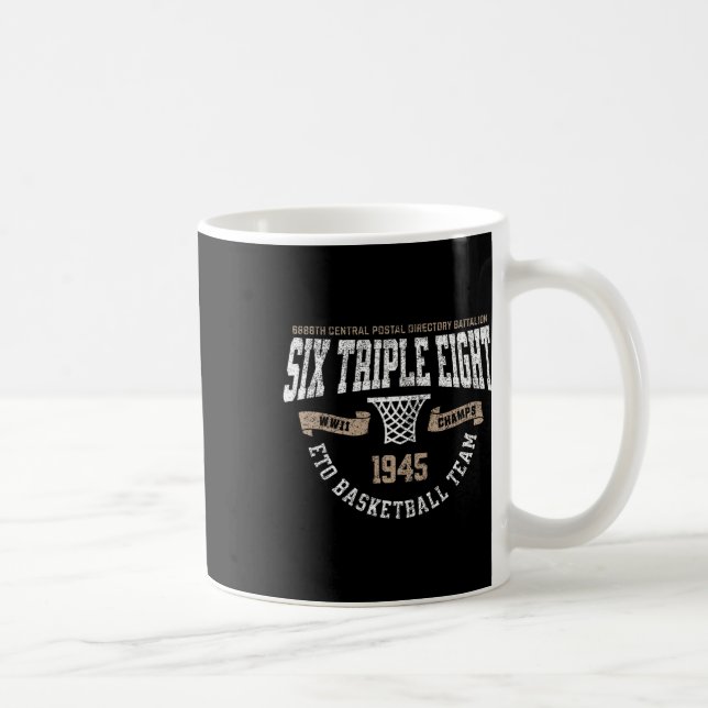 Six Triple Eighth Bataillon Fähigkeit Achievement  Kaffeetasse (Rechts)