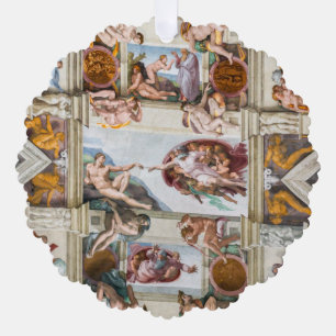 Sixine Chapel Michelangelo - Vatikan, Rom, Italien Ornament Karte