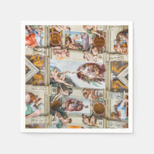 Sixine Chapel Michelangelo - Vatikan, Rom, Italien Serviette