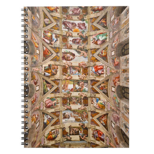 Sixine Kapelldecke von Michelangelo Notizblock (Vorderseite)