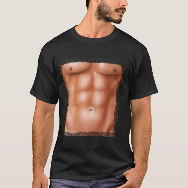 Sixpack Muskel Bly Washboard Abs Adonis T-Shirt (Vorderseite)