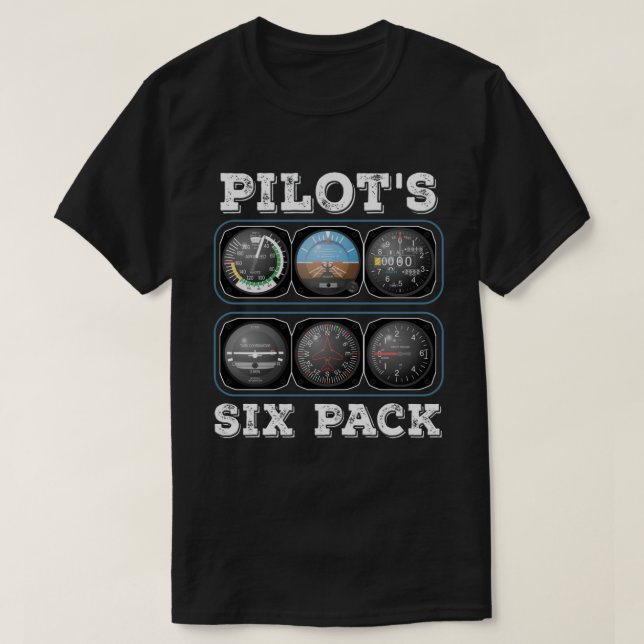 Sixpack-T - Shirt des Piloten | Fluggeräte Avia (Design vorne)