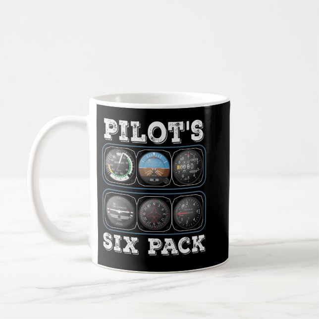 Sixpack-T - Shirt des Piloten | Fluggeräte Avia Kaffeetasse (Links)