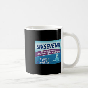 Sixsevenx Erleichterung von Meme-Nummern Parodie-L Kaffeetasse