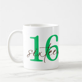 Sixteenth Year with Personalization Kaffeetasse