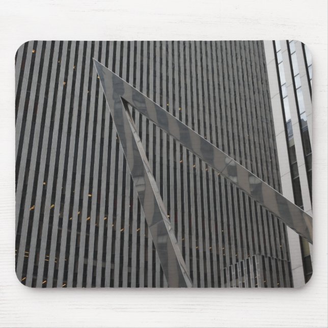 Sixth Avenue Architecture New York City Fotograf Mousepad (Vorne)