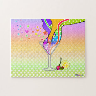 SIXTIES POP ART STYLE MARTINI PUZZLE