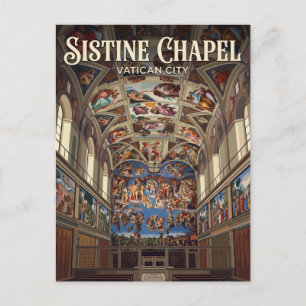 Sixtinische Kapelle Vatikanstadt Postkarte