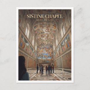 Sixtinische Kapelle Vatikanstadt Reise Postkarte