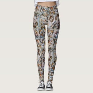 Sixtinische Kapelle von Michelangelo Yoga Running Leggings