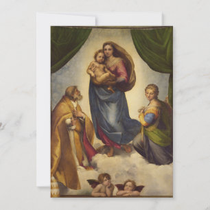 Sixtinische Madonna von Raphael Einladung