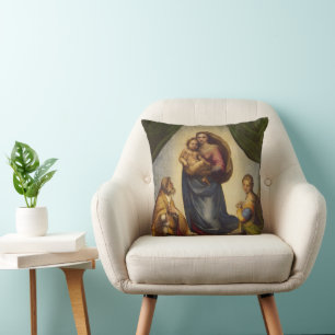 Sixtinische Madonna von Raphael Kissen