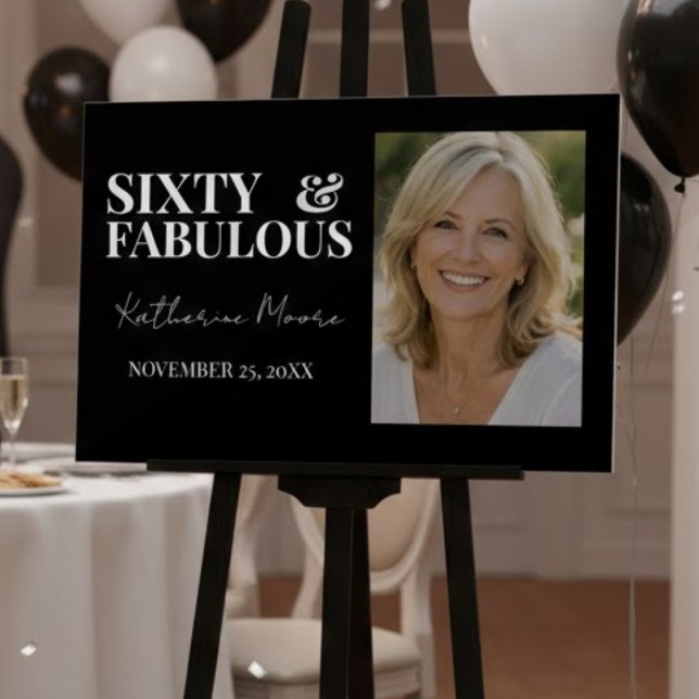 Sixty & Fabulous  Acrylschild (Von Creator hochgeladen)