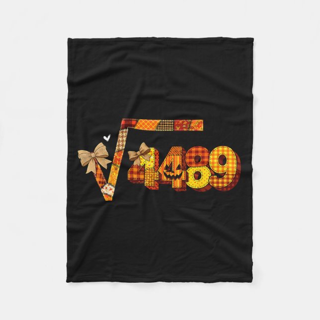 Sixty Seven 67 Meme Square Root 4489 Slang Math Te Fleecedecke (Vorderseite)