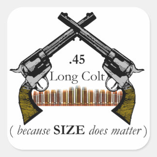 SIZE-Aufkleber Quadratischer Aufkleber