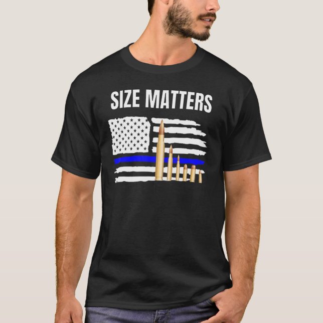 Size Matters Bullets T-Shirt (Vorderseite)