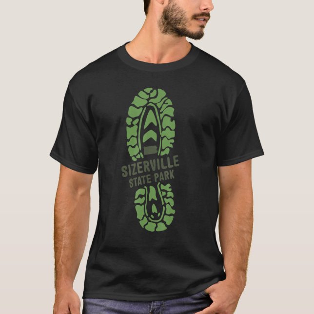 Sizerville Staat Park Pennsylvania Pa Wanderboot T-Shirt (Vorderseite)