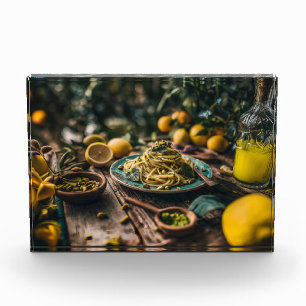 Sizilian Pistachio Pesto Spaghetti, Orchard Fotoblock