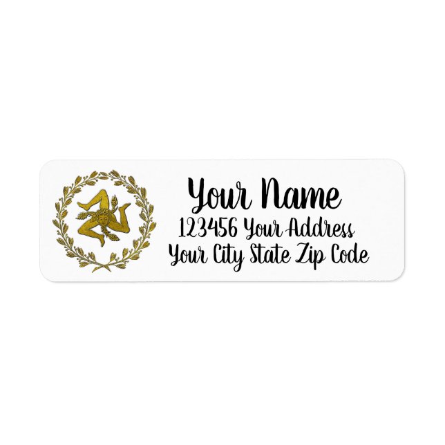 Sizilian Trinacria und Wreath (Vorne)