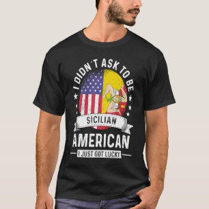Sizilianisch-Amerikanische Patriot Gewachsen Humor T-Shirt