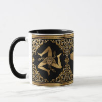 Sizilianische barocke Trinacria Design-Tasse