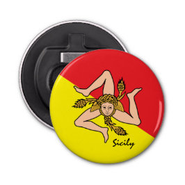 sizilianische Flagge & sizilianisches Party/Sportg Flaschenöffner