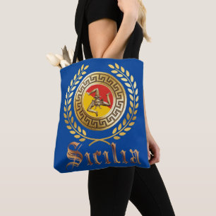 Sizilianische Flagge und Emblem-Geschenktasche
