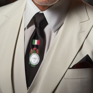 Sizilianische italienische Card As of Gold Nostalg Krawatte