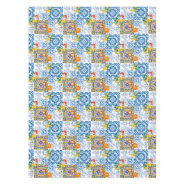 sizilianische Sonne, Zitrone, Majolika, Tischdecke