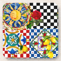 sizilianische Sonne, Zitrone, mediterrane Fliesen,