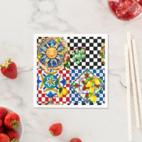 sizilianische Sonne, Zitrone, mediterrane Fliesen,