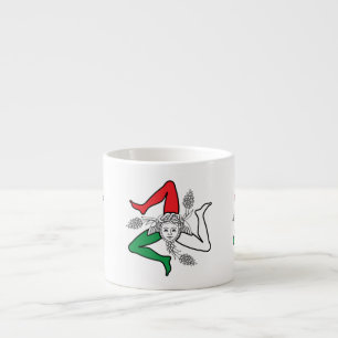 Sizilianische Trinacria Medusa Design Espressotasse