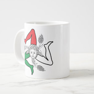 Sizilianische Trinacria Medusa Design Jumbo-Tasse