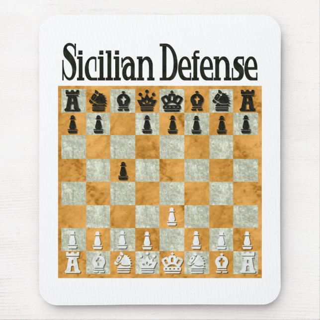 Sizilianische Verteidigung Mousepad (Vorne)