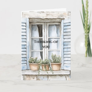 Sizilianische Window-Pflanze Denken Sie an Sie Karte