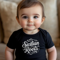 Sizilianische Wurzeln Klassische Typografie Baby-B