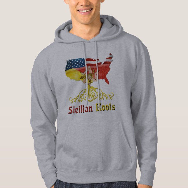 Sizilianischer Amerikaner Roots Hoodie (Vorderseite)