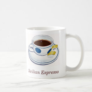 Sizilianischer Espresso Kaffeetasse