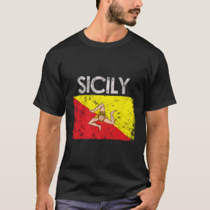 Sizilianischer Flaggenpreis T-Shirt