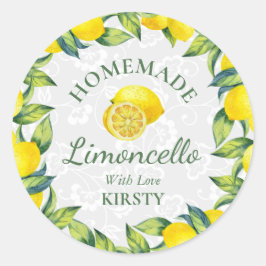 Sizilianischer Limoncello Centro Runder Aufkleber